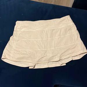 Lululemon white skirt with shorts underneath